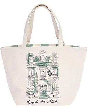 Karl Lagerfeld Tote Bags - Bianco