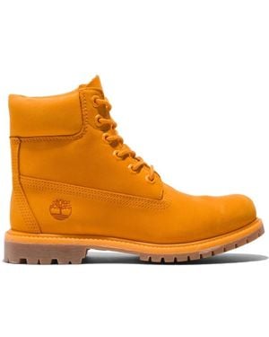 Timberland Lace-Up Boots - Orange