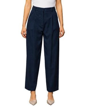 Kaos Cropped Trousers - Blu