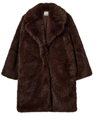 Sofie Schnoor Faux Fur & Shearling Jackets - Marrón