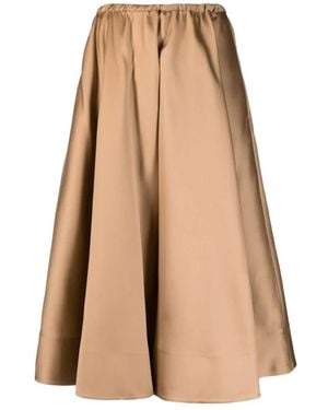 Valentino Midi Skirts - Natural