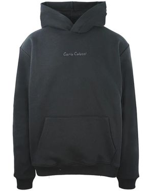 carlo colucci Relaxed-Fit Hoodie - Zwart