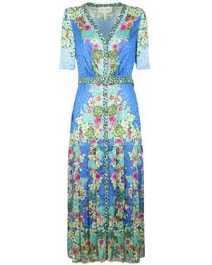 Saloni Maxi Dresses - Blue