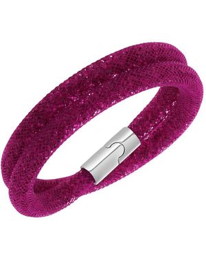 Swarovski Stardust Dubbele Wikkelarmband - Paars