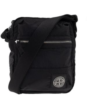 Stone Island Messenger Bags - Black
