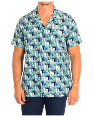 La Martina Short Sleeve Shirts - Blue