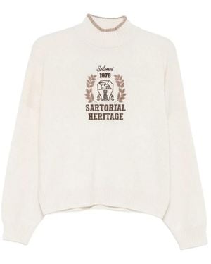 Brunello Cucinelli Sartorial Heritage Rollkragenpullover - Weiß