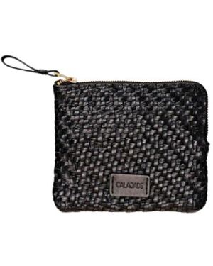 Cala & Jade Tassen ,Zwart ,Leer Pochette Batu Xs