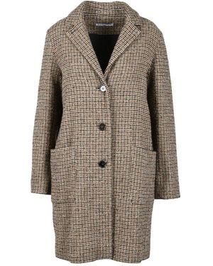 ROSSO35 Single-Breasted Coats - Marrón