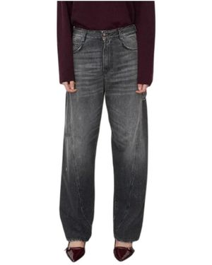 People Loose-Fit Jeans - Gris