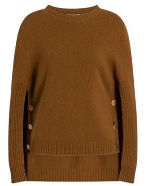 Alberta Ferretti Round-Neck Knitwear - Marrone