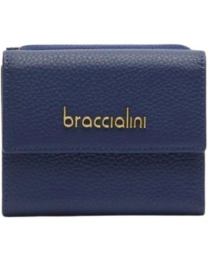Braccialini Accessoires ,Blauw ,Leer Small Wallet