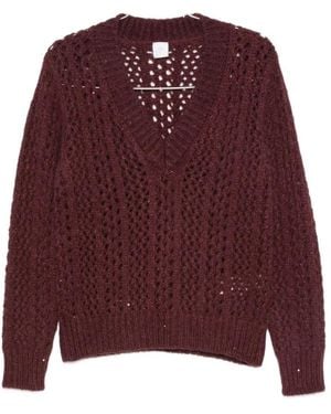 Eleventy V-Neck Knitwear - Morado