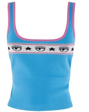 Chiara Ferragni Sleeveless Tops - Blue