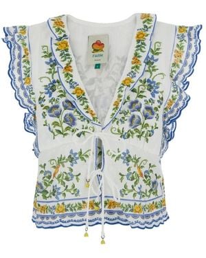 FARM Rio Sleeveless Tops - Azul