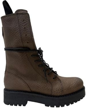 Patrizia Bonfanti Lace-Up Boots - Marrón