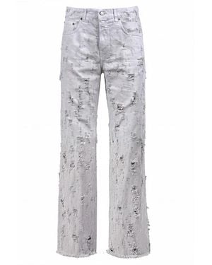 Haikure Bonnie Bull Destroy Jeans - Grau