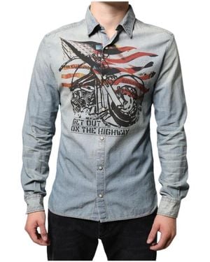 John Galliano Denim Jackets - Grey
