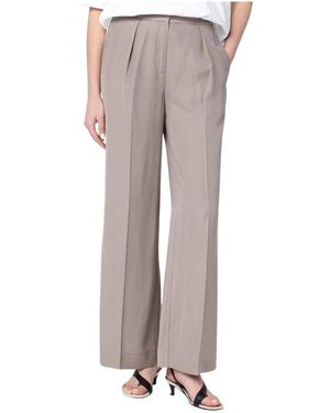 Calvin Klein Wide Trousers - Gris