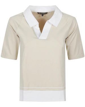 Goldbergh Fitness ,Polyester Piccola Polo Top - Naturel
