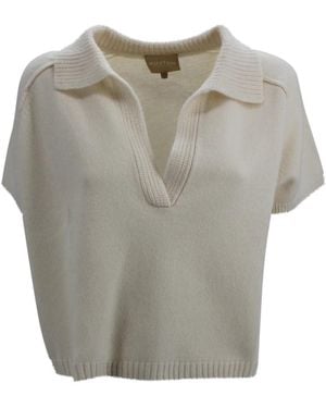 Kujten Truien & Vesten ,Wit ,Kasjmier Maglia Aenor - Grijs