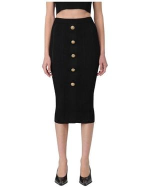 Balmain Midi Skirts - Nero