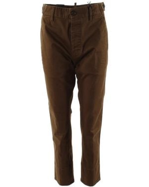 DSquared² Straight Trousers - Brown