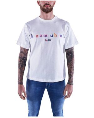 ih nom uh nit Regenbogen logo t-shirt - Blau