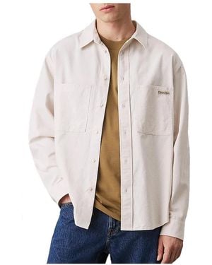 Calvin Klein Casual Shirts - Natural