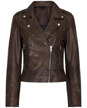 Notyz Leather Jassen - Bruin