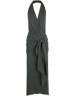 Cortana Wrap Dresses - Green