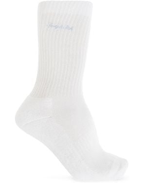Sporty & Rich Logo Socks - Weiß
