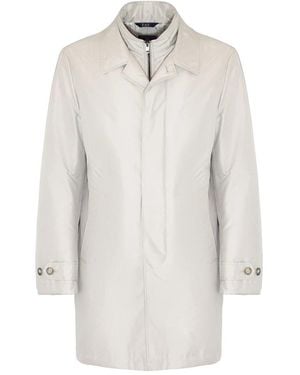 Fay Single-Breasted Coats - White