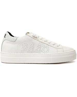 P448 Weiße Leder-Sneakers