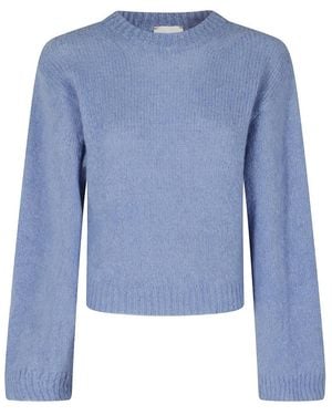 Alysi Round-Neck Knitwear - Blu