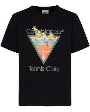 CASABLANCA T-Shirts - Black