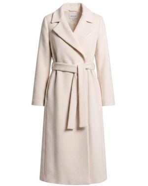 Peserico Belted Coats - Neutro
