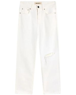 Semicouture Cropped Jeans - Blanc