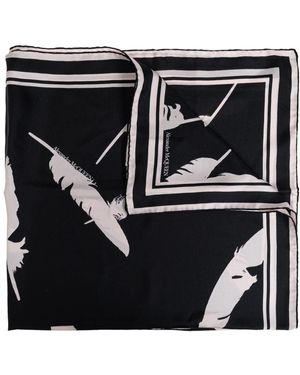 McQueen Seidenschal - Schwarz