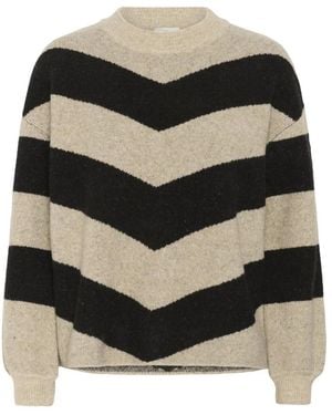 Kaffe Round-Neck Knitwear - Black
