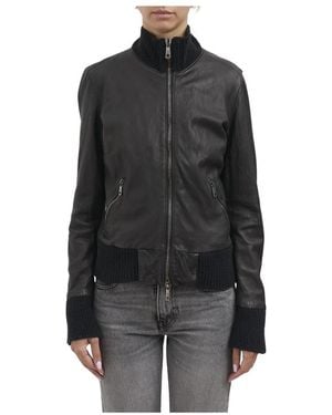 Giorgio Brato Leather Jackets - Black