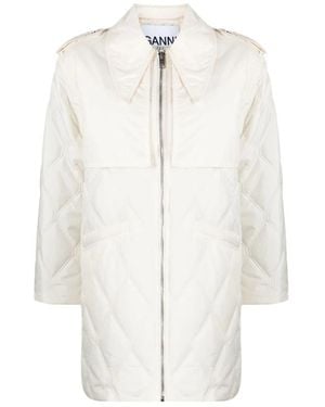 Ganni Parkas - White