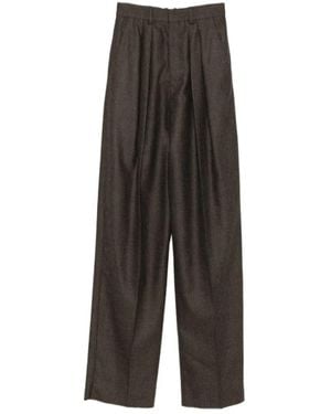 Saint Laurent Wide Trousers - Grijs