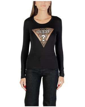 Guess Long Sleeve Tops - Black