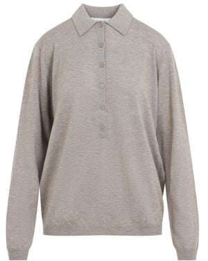 Frankie Shop Round-Neck Knitwear - Gris