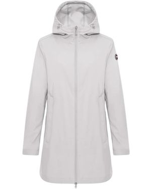 Colmar Fitness ,Polyester Lange Waterdichte Jas - Wit