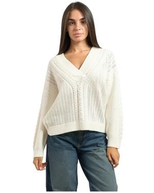 Guess V-Neck Knitwear - Wit