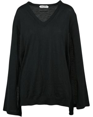 Alberta Ferretti V-Neck Knitwear - Noir