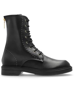 Max Mara Lace-Up Boots - Negro