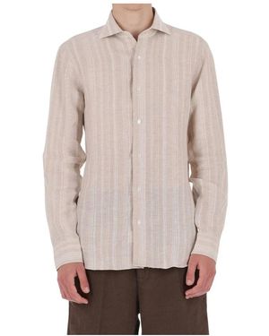 Barba Napoli Casual Shirts - Natural